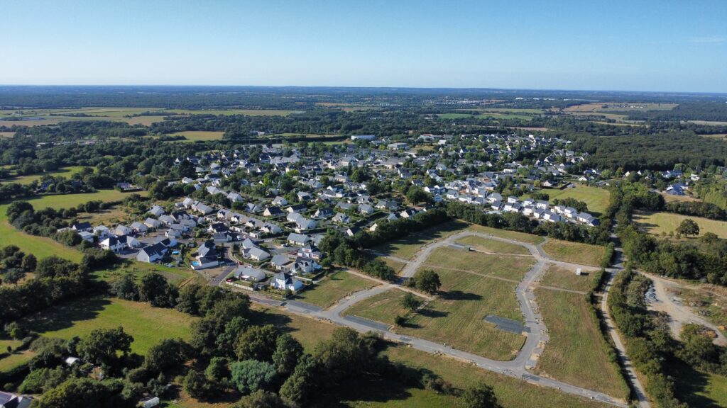 Saint-Martin-du-Fouilloux vu du ciel