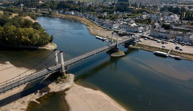 Montjean-sur-Loire vue du ciel