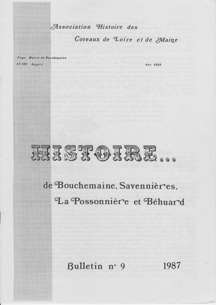 Couverture du bulletin n°9