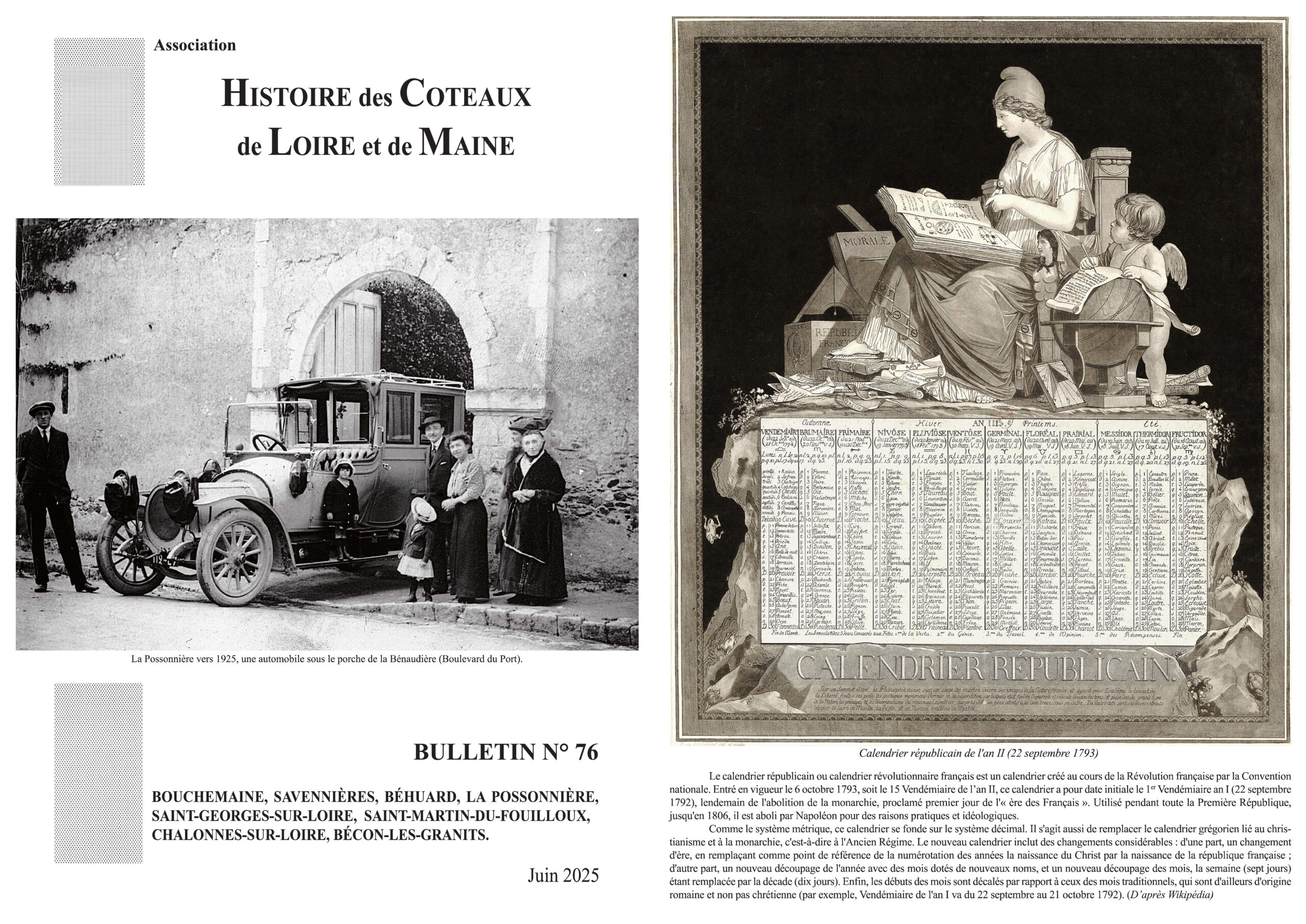 B76 - Pages I & IV de couverture.